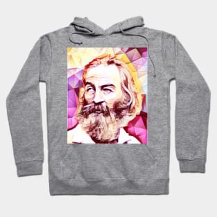 Walt Whitman Pink Portrait | Walt Whitman Artwork 13 Hoodie